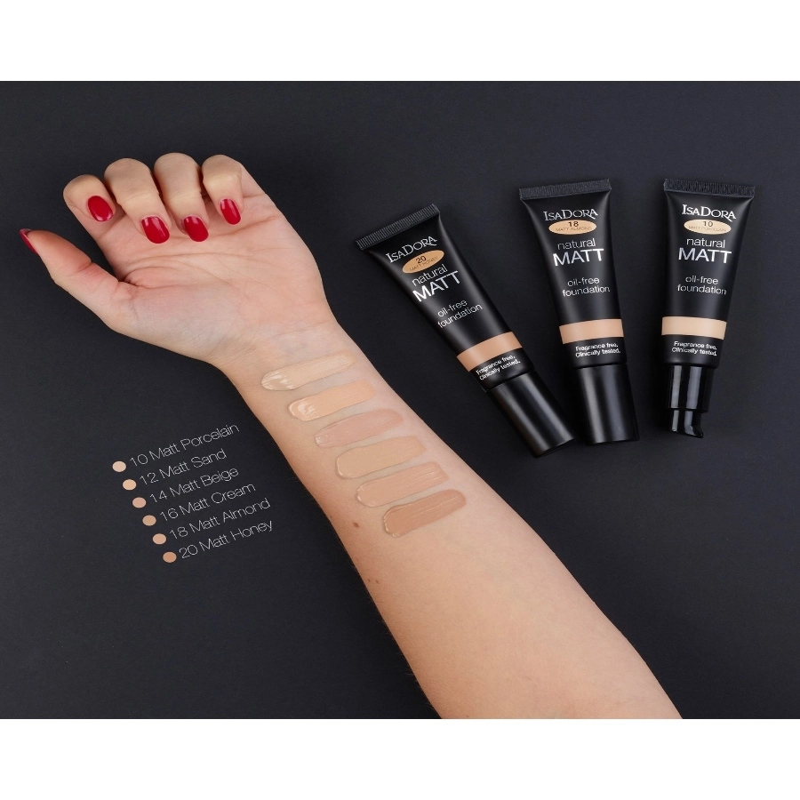 کرم پودر ایزادورا مدل Natural Matt (10-Matt Porcelain) حجم 35 میلی لیتر - تصویر 3