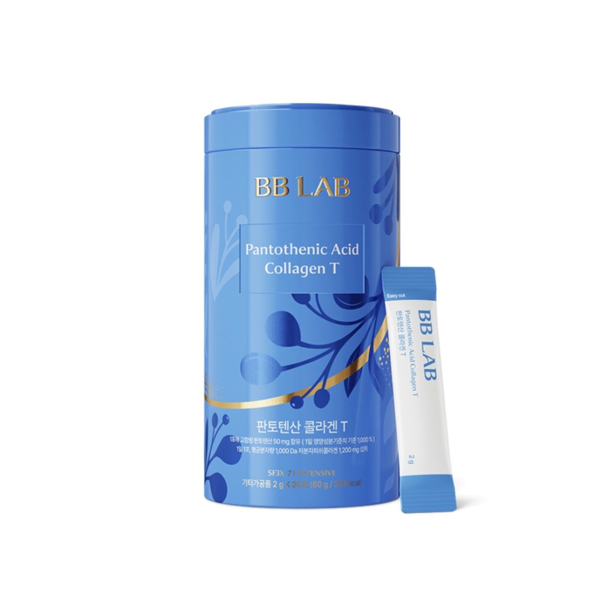 پودر کلاژن جوانساز و آبرسان BB LAB Pantothenic Acid Collagen T با فرمول SF3X-7 و طعم آناناس