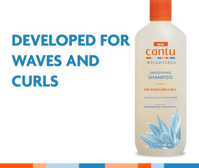 شامپو ضد وز موهای فر و موج دار کنتو مدل Weightless Smoothing Shampoo حجم 400 میلی لیتر