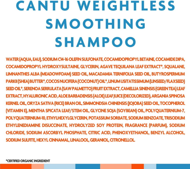 شامپو ضد وز موهای فر و موج دار کنتو مدل Weightless Smoothing Shampoo حجم 400 میلی لیتر
