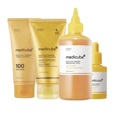 ست ضدلک و روشن کننده کوجیک اسید و زردچوبه مدی کیوب مدل Kojic Acid Turmeric Set