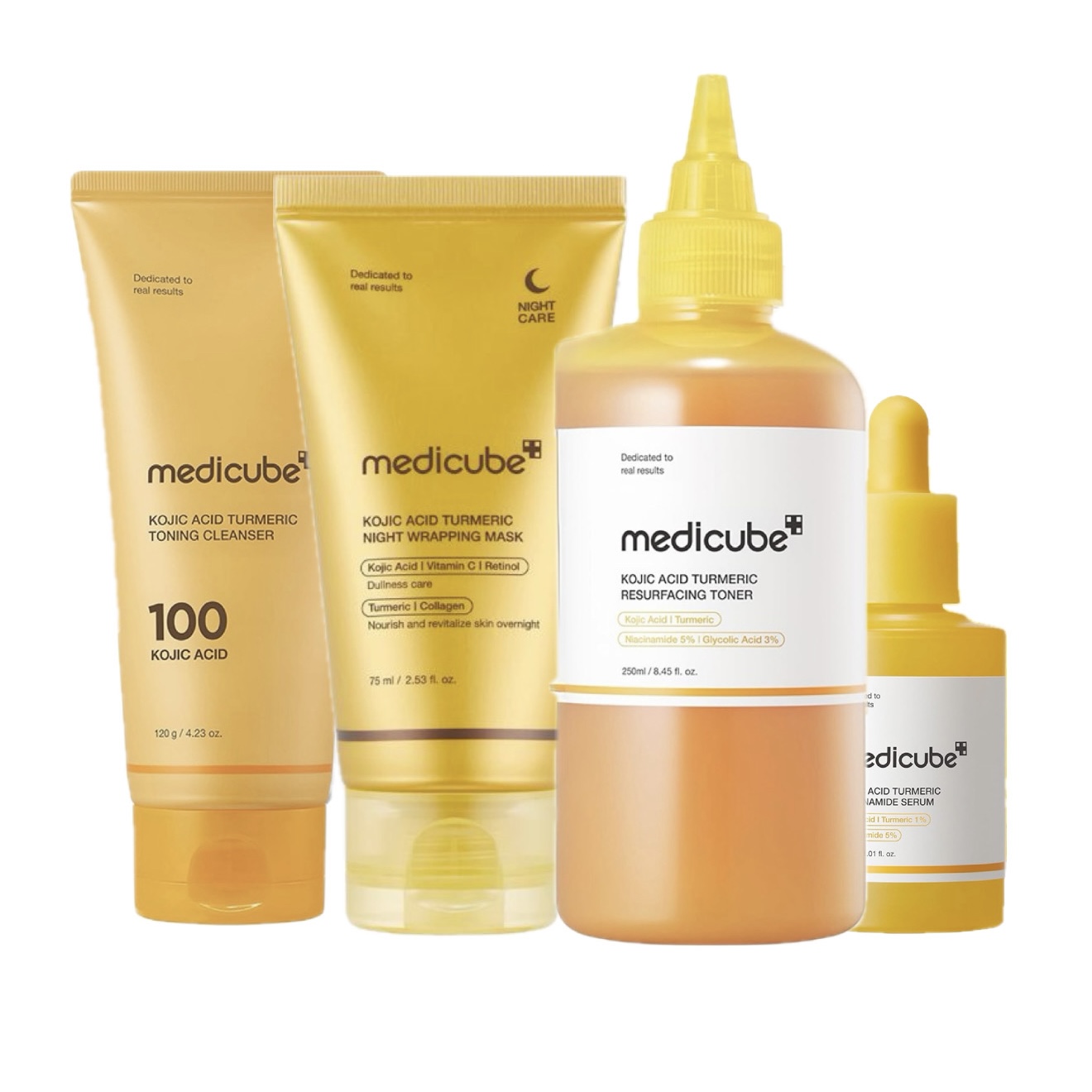 ست ضدلک و روشن کننده کوجیک اسید و زردچوبه مدی کیوب مدل Kojic Acid Turmeric Set