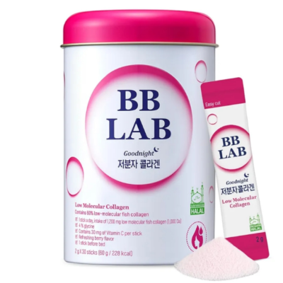 پودر کلاژن شبانه گودنایت BB LAB با جذب سریع و ملاتونین برای خواب بهتر