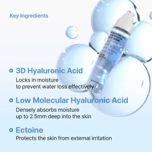 بوستر سرم هیالورونیک اسید آبرسان عمیق مدی تراپی Meditherapy Hyaluronic Acid Skin Booster First Serum