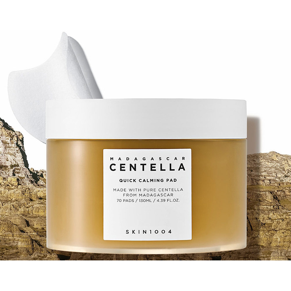 تونر پد تسکین دهنده سنتلا اسکین 1004 SKIN1004 Madagascar Centella Quick Calming Pad