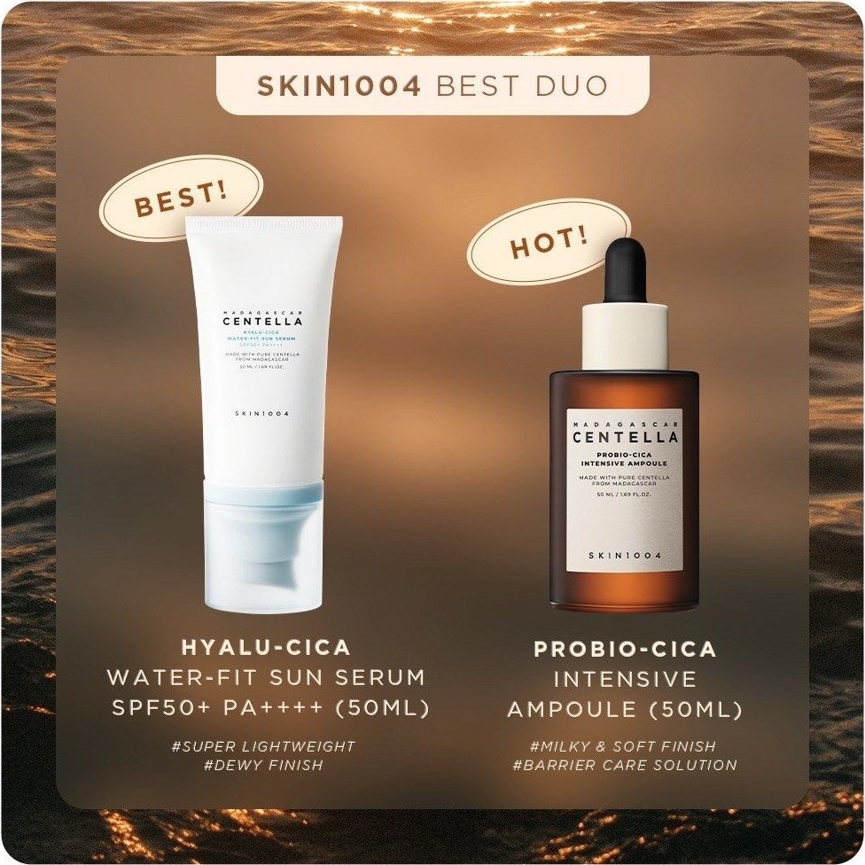 پک ضدآفتاب و سرم پروبیوسیکا اسکین 1004 CENTELLA Glow 1004 Duo Set