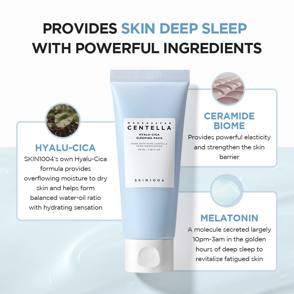 ماسک خواب آبرسان هیالو سیکا اسکین 1004 CENTELLA HYALU-CICA SLEEPING PACK - تصویر 3