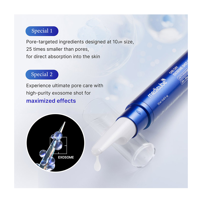 شات اگزوزوم 25000 کنترل منافذ و ضدجوش مدی کیوب مدل One Day Shot Exosome 25000