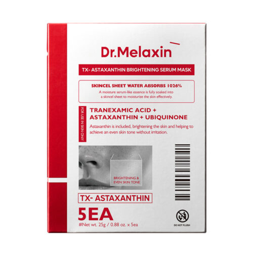 پک ماسک ورقهای آستازانتین روشنکننده دکتر ملاکسین Dr.Melaxin TX Astaxanthin Whitening Serum Mask Pack - تصویر 4