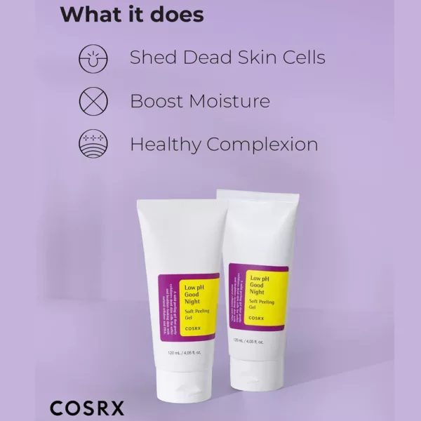 ژل لایه بردار ملایم گود نایت کوزارکس مدل Low pH Good Night Soft Peeling Gel حجم 120 میلیلیتر