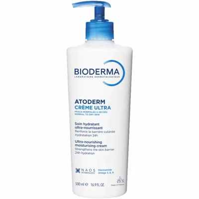 کرم مرطوب کننده بایودرما مدل Atoderm مناسب پوست خشک و خیلی خشک و حساس
