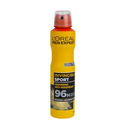 اسپری ضد تعریق مردانه لورآل Men Expert Invincible Sport حجم 250 میلی لیتر