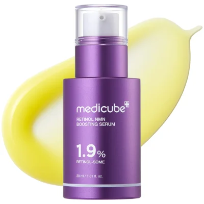 سرم جوانساز و ضد چروک رتینول و NMN مدی کیوب مدل Retinol NMN Boosting Serum