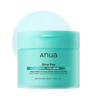 تونر پد PDRN و هیالورون آنوا ANUA TONER PAD GLOW PDRN & HYALURON | آبرسانی عمیق و جوانسازی پوست