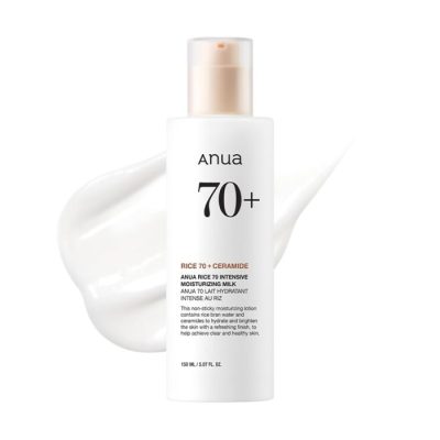 لوسیون برنج و سرامید آنوا ANUA RICE70+CERAMIDE INTENSIVE MOISTURIZING MILK