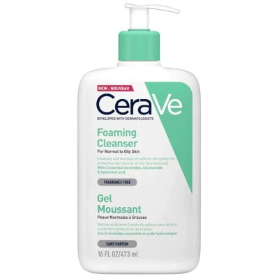 فوم شستشوی صورت سراوی مدل Foaming Cleanser پوست نرمال تا چرب