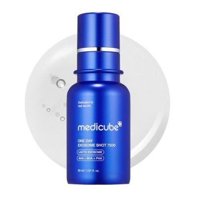 شات کنترل منافذ و ضد جوش 7500 مدی کیوب Medicube One Day Exosome Shot Pore 7500