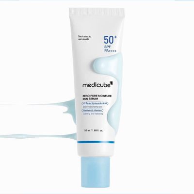 ضدآفتاب سرمی آبرسان و کنترل منافذ مدی کیوب مدل Zero Pore Moisture Sun Serum