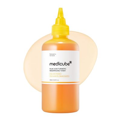 تونر لایهبردار و روشنکننده کوجیک اسید و زردچوبه مدی کیوب مدل Kojic Acid Turmeric Smoothing Toner