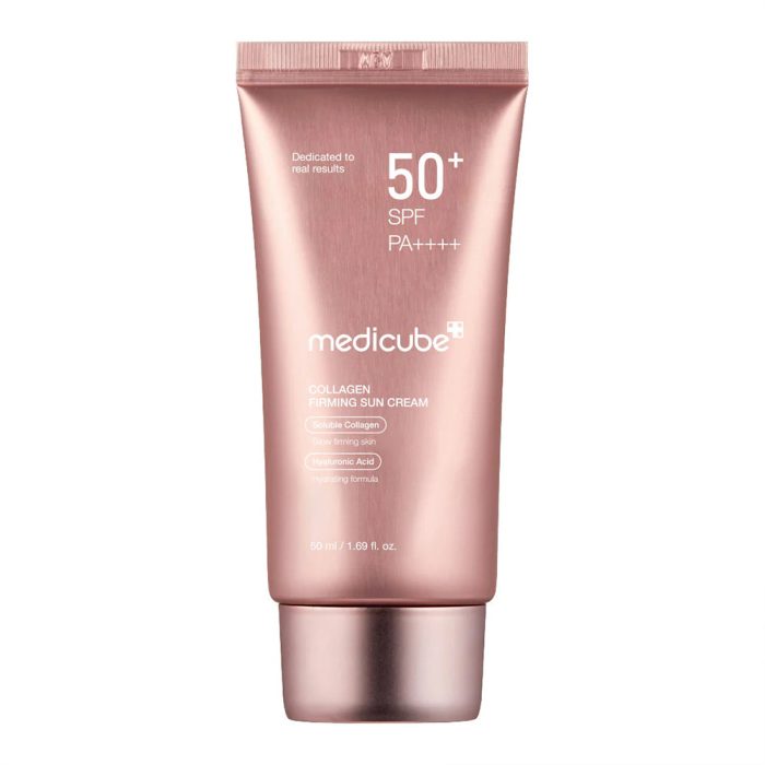 ضد آفتاب کلاژنساز و آبرسان مدیکیوب مدل Collagen Firming Sun Cream