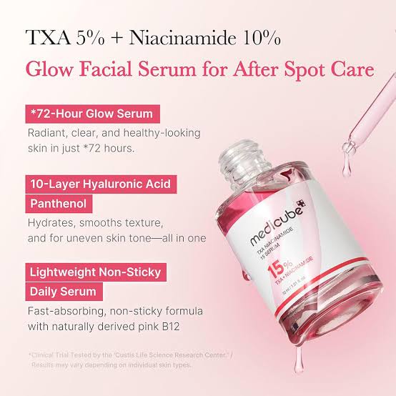 سرم ضد لک TXA و نیاسین آمید مدی کیوب Medicube TXA+Niacinamide 15% Glow Facial Serum - تصویر 5