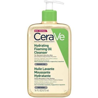 فوم شستشوی روغنی سراوی مدل Hydrating Foaming Oil Cleanser مخصوص پوست خشک و حساس
