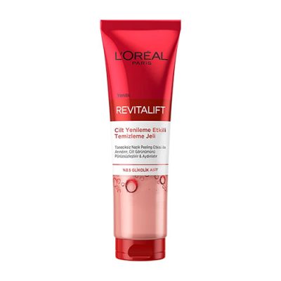 ژل شستشوی صورت و بازسازی کننده پوست لورال Revitalift Skin Renewal Cleansing Gel | پاکسازی و لایه‌برداری ملایم