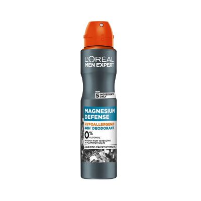 اسپری ضد تعریق مردانه لورآل Men Expert Hypoallergenic Magnesium Defence حجم 250 میلی لیتر