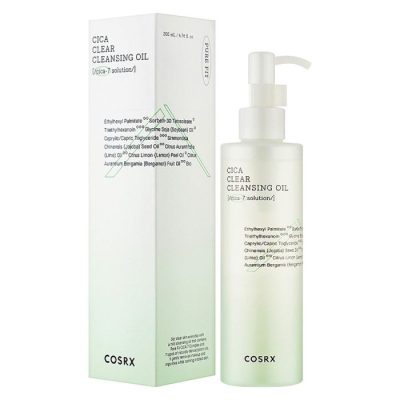 روغن پاککننده سیکا کوزارکس مدل COSRX Pure Fit Cica Clear Cleansing Oil پاکسازی عمقی آرایش و منافذ همراه با تسکین پوست