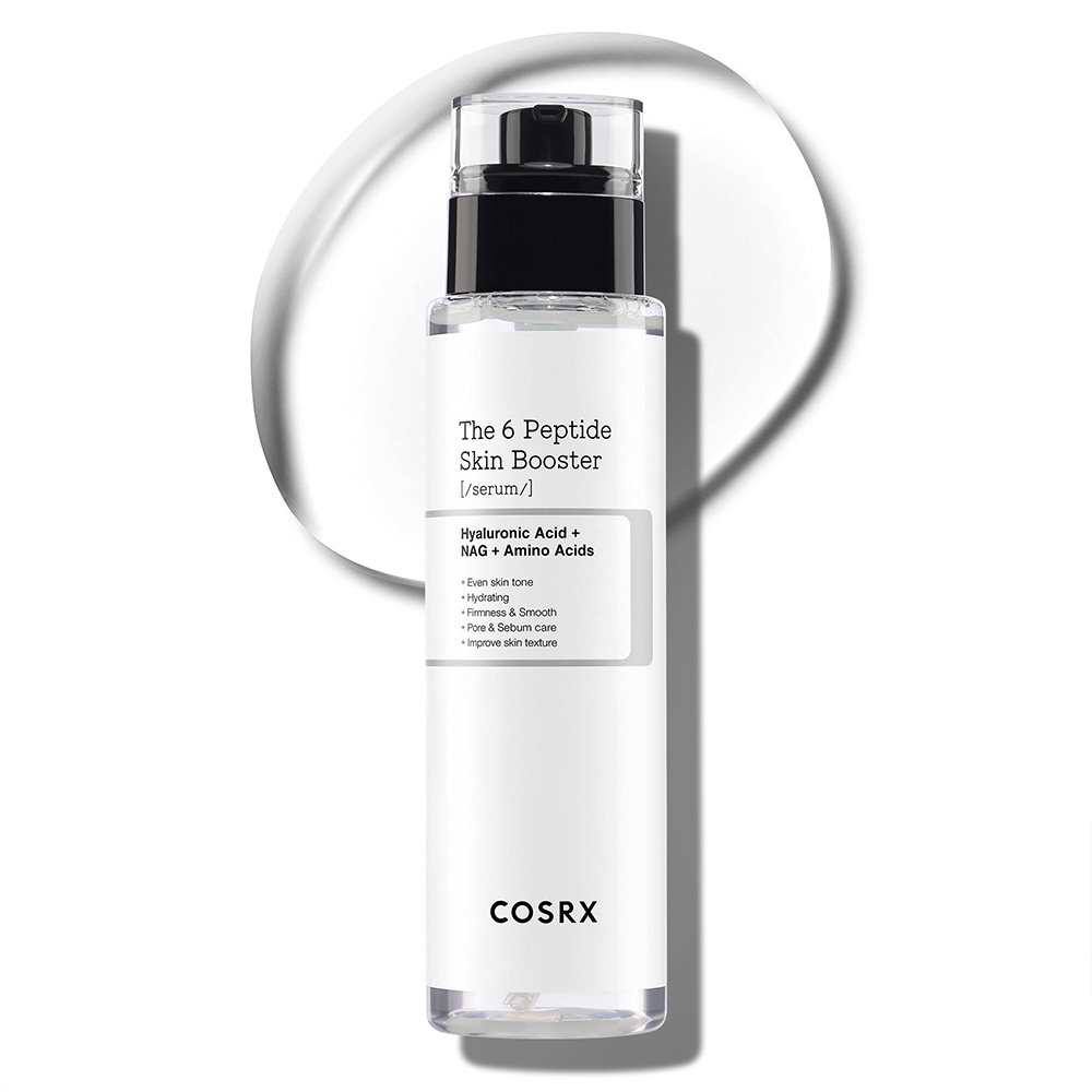 بوستر سرم پپتید 6 کوزارکس مدل COSRX The 6 Peptide Skin Booster Serum تقویتکننده، لیفتکننده و جوانساز پوست