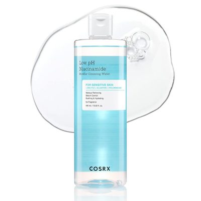 میسلار واتر آبرسان و تسکین دهنده نیاسینامید کوزارکس مدل Low pH Niacinamide Micellar Cleansing Water