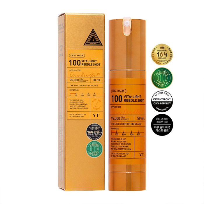 سرم ویتالایت روشنکننده و ضدلک ریدل شات 100 وی تی | ضدلک، ترمیمکننده و افزایشدهنده شفافیت پوست