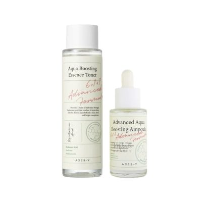 پک تونر و آمپول آبرسان اکوا بوستینگ اکسیس وای AXIS-Y Aqua Boosting Essence Toner and Ampoule Set