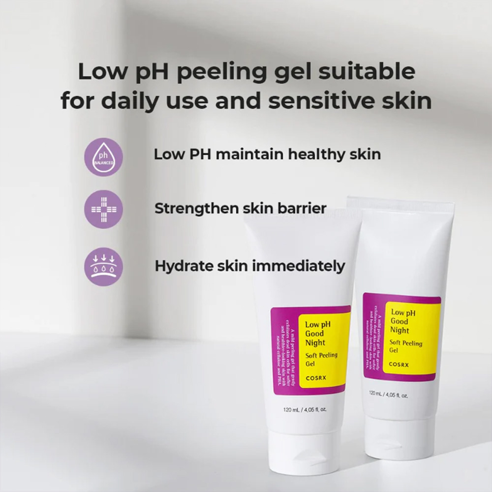 ژل لایه بردار ملایم گود نایت کوزارکس مدل Low pH Good Night Soft Peeling Gel حجم 120 میلیلیتر - تصویر 3
