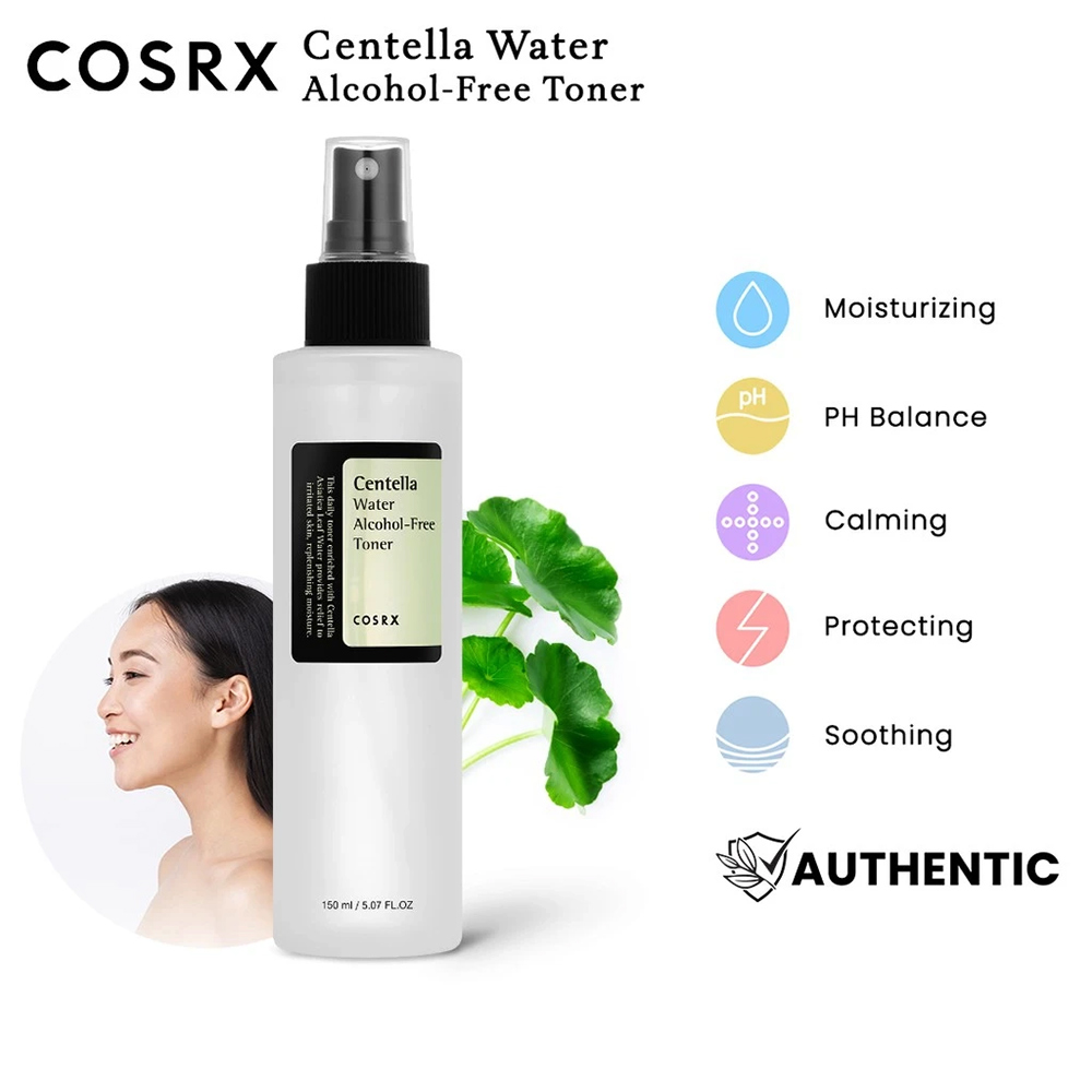 تونر آبرسان و ضدلک سنتلا واتر کوزارکس مدل Cosrx Centella Water Toner تونر تسکیندهنده و ترمیمکننده پوست حساس - تصویر 3