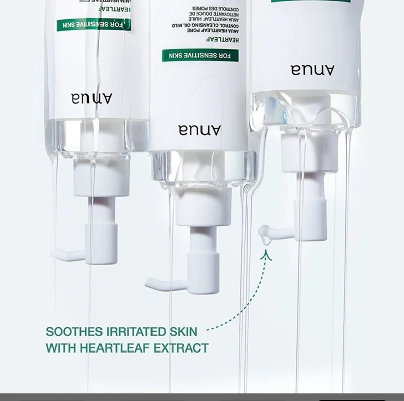 شوینده روغنی کنترل منافذ آنوا مخصوص پوست حساس Anua Heartleaf Pore Control Cleansing Oil Mild - تصویر 4