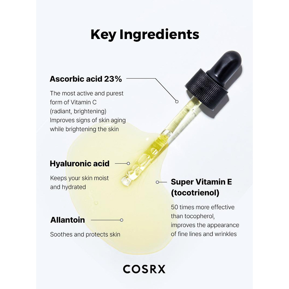 سرم ویتامین C 23 درصد کوزارکس مدل COSRX The Vitamin C 23 Serum روشنکننده و ضدلک قوی - تصویر 5