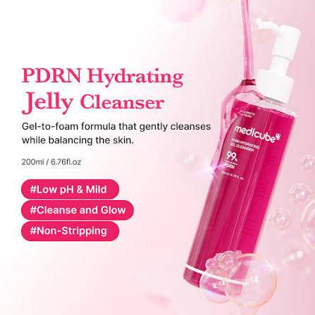 شوینده ژلی پیدیآران مدیکیوب مدل PDRN Pink Gel Cleanser - تصویر 5