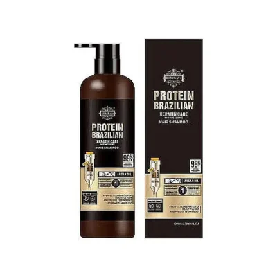 شامپو پروتئین و کراتینه برزیلی هنی ویز Heniways Brazilian Protein Shampoo حجم ۹۰۰ میلی لیتر