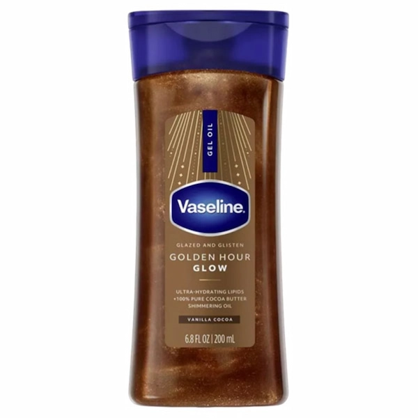 روغن بدن شایندار وازلین مدل Dark Vanilla Cocoa حجم 200 میلیلیتر | مرطوبکننده و براقکننده پوست با جلوه برنزی