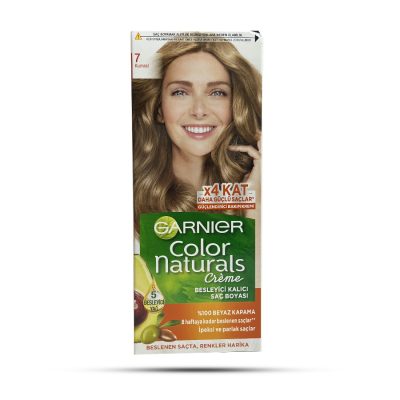 کیت رنگ موی گارنیر شماره 8 بلوند روشن Color Naturals با پوشش کامل موهای سفید