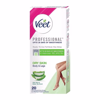 نوار موبر ویت Professional مناسب پوست خشک بسته 20 عددی