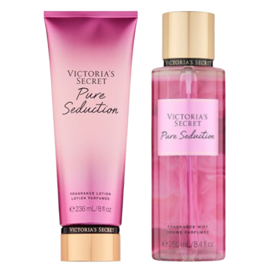 ست اورجینال بادی اسپلش و لوسیون بدن پیور سداکشن ویکتوریا سکرت | Victoria's Secret Pure Seduction Gift Set