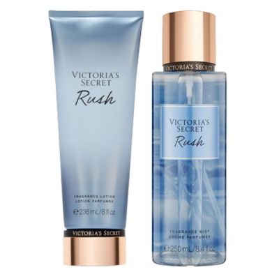 ست لوسیون بدن و بادی اسپلش راش ویکتوریا سکرت اورجینال | Victoria's Secret Rush Gift Set