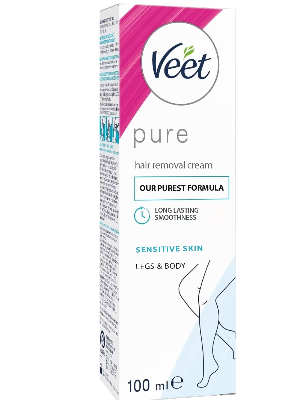 کرم موبر بدن ویت Pure Sensitive مناسب پوست حساس حجم 100 میلی لیتر