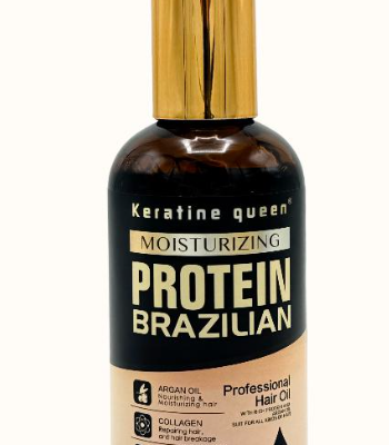 روغن مو آرگان پروتئین برزیلین کراتین کویین Keratin Queen حجم ۱۰۰ میلی لیتر