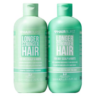 ست شامپو و نرم کننده هیربرست Hairburst مخصوص موهای چرب و دارای شوره حجم 350 میلی لیتر