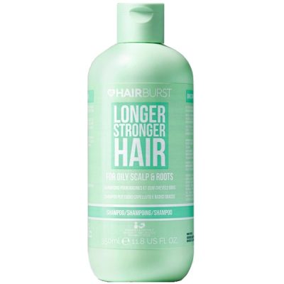 شامپو هیربرست Hairburst سبز مخصوص موهای چرب و شوره دار حجم 350 میل | ضد شوره، کنترل چربی، پاکسازی عمیق و تقویت رشد مو