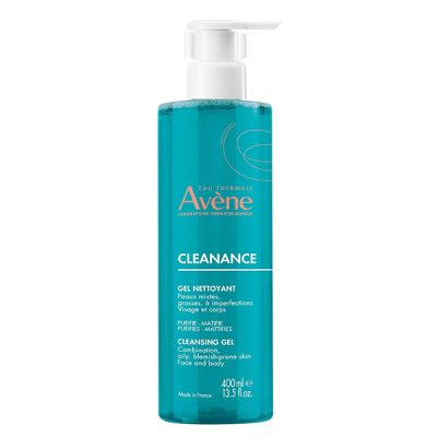 ژل شوینده پوست چرب و جوش‌دار کلینانس اون Avene Cleanance Cleansing Gel حجم 400 میلی‌لیتر