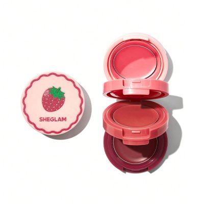 رژ لب و رژگونه 3 طبقه شیگلم مدل Strawberry Whirl Cheek & Lip Cream Stack حجم 3.9 گرم